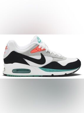 Nike Women’s Air Max Correlate Sneakers in White, Black and New Green, size 8.5